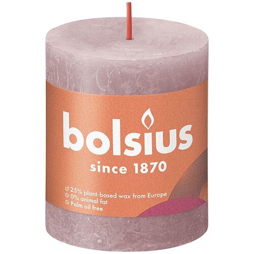 STOMPKAARS RUST. 80X68MM OUD ROZE - Bolsius STOMPKAARS RUST. 80X68MM OUD ROZE