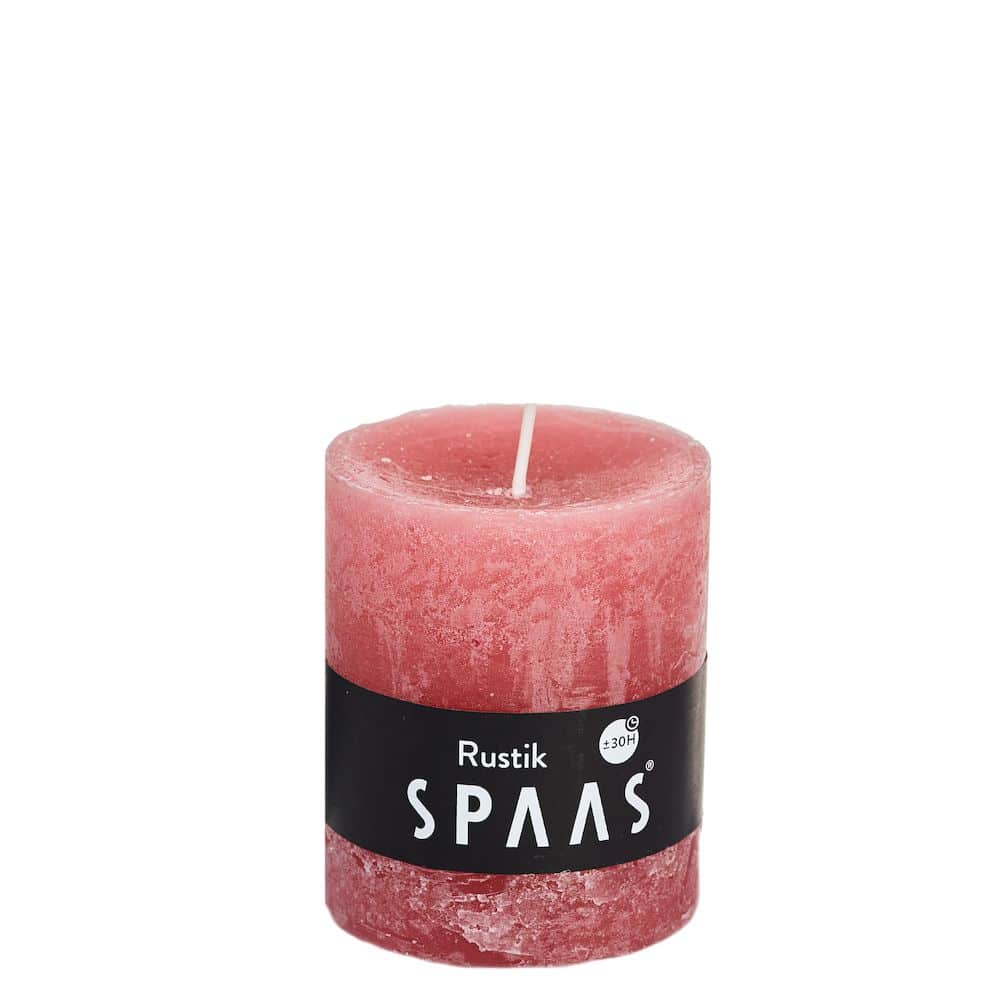 Stompkaars rustiek d7h8cm blush rose - SPAAS Stompkaars rustiek d7h8cm blush rose