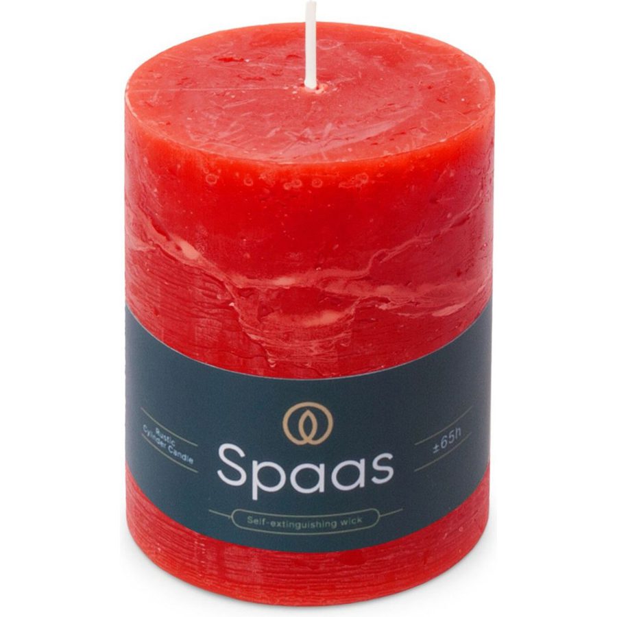 Stompkaars Rustiek Rood 110 mm - SPAAS Stompkaars Rustiek Rood 110 mm