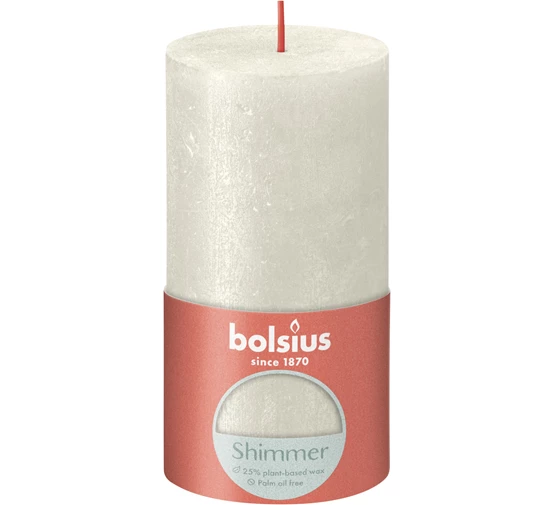 STOMPKAARS SHIMMER 130X68MM IVOOR - Bolsius STOMPKAARS SHIMMER 130X68MM IVOOR