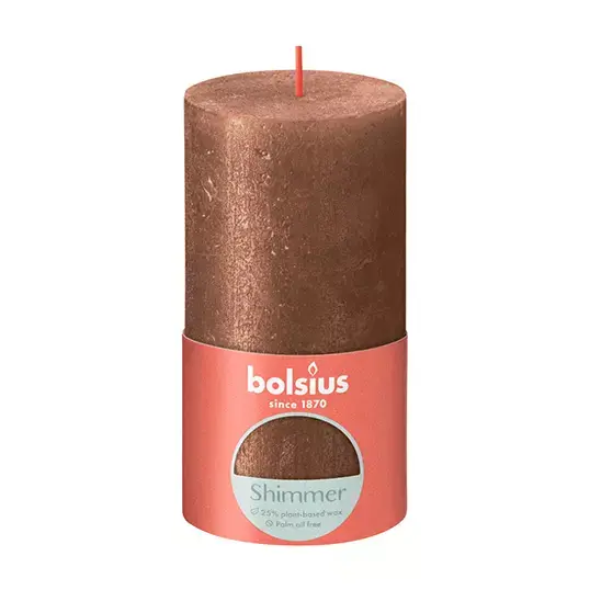 STOMPKAARS SHIMMER 130X68MM KOPER - Bolsius STOMPKAARS SHIMMER 130X68MM KOPER