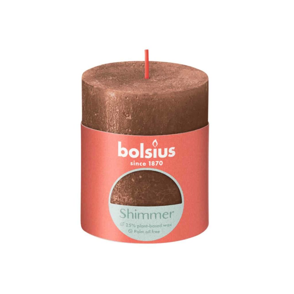 STOMPKAARS SHIMMER 80X68MM KOPER - Bolsius STOMPKAARS SHIMMER 80X68MM KOPER