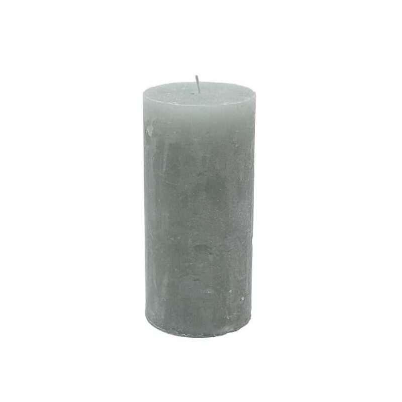 Stompkaars Steel grey 7x15cm - Stompkaarsen - BrandedBy - Grijs