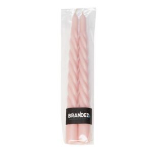 Swirl dinerkaars antique pink (set van 2) - Moederdagcadeaus - BrandedBy - Roze