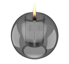 Tenderflames Globus Candle 15 Graphite