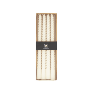 Twisted Candle Crown Ivoor - 4 stuks 30 cm - Dinerkaarsen - Wit