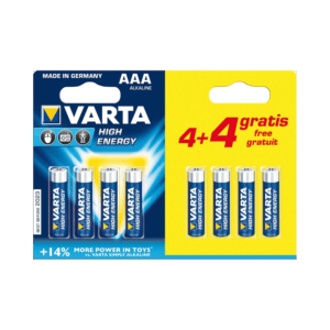Varta AAA High Energy Batterijen - 4 + 4 stuks - Accessoires & toebehoren - Duracell