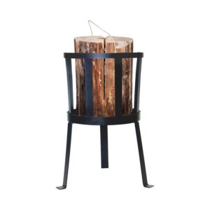 Vuurkorf Zweedse Fakkel 50x25CM - Buitenkaarsen - Zwart