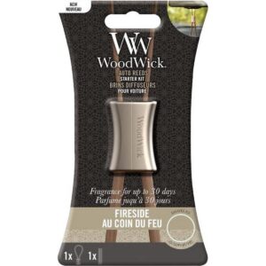 WoodWick Auto Reed Starter Kit Fireside