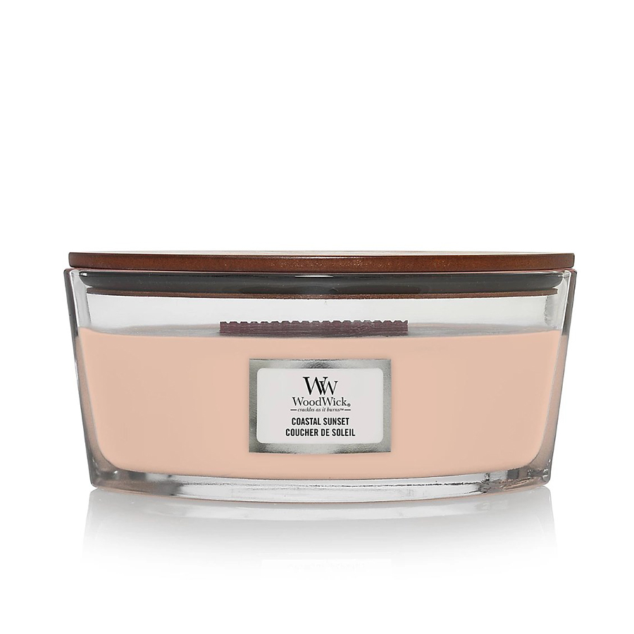 WoodWick Coastal Sunset Ellipse Candle WoodWick Coastal Sunset Ellipse Candle - Geurkaars in glas