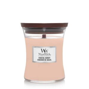 WoodWick Coastal Sunset Medium Candle - Geurkaars in glas
