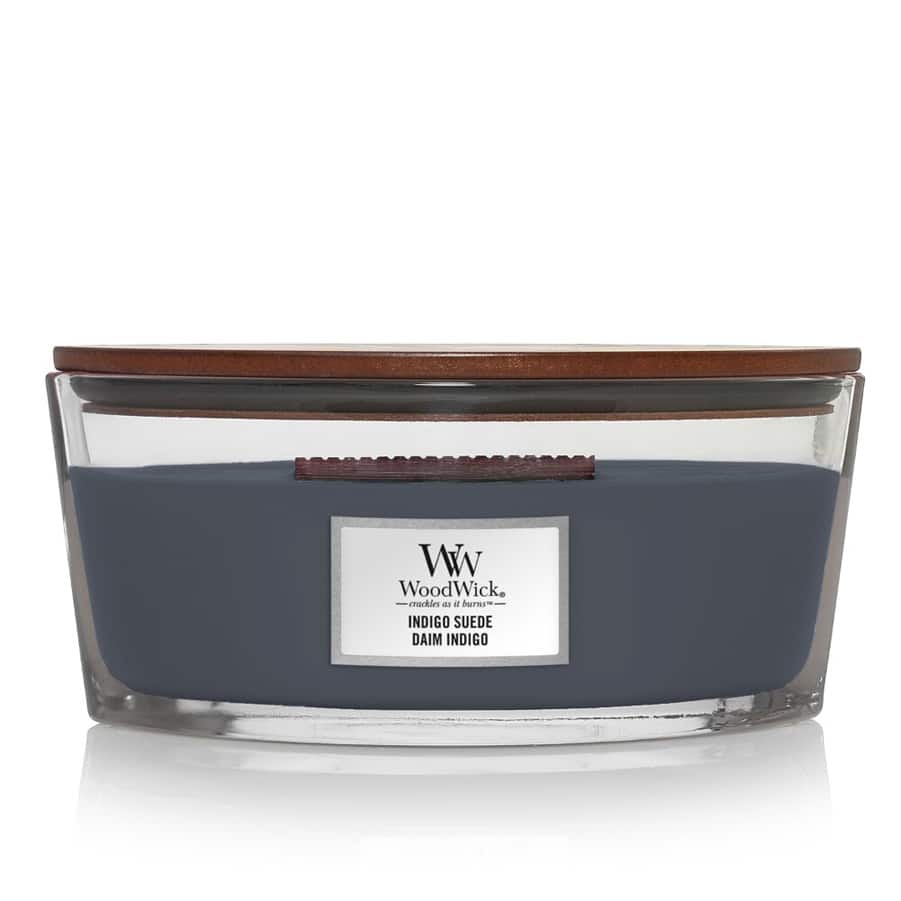 WoodWick Indigo Suede Ellipse Candle WoodWick Indigo Suede Ellipse Candle