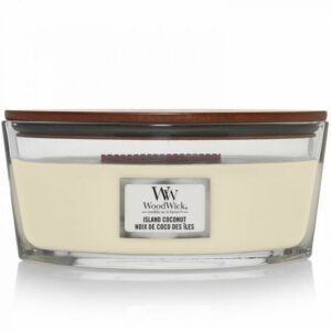 WoodWick Island Coconut Ellipse Candle