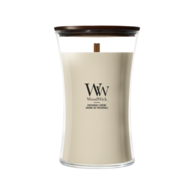 WoodWick kaars Patchouli Creme Large