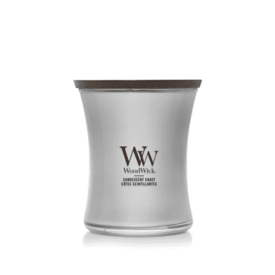 WoodWick Medium Candle – Candescent Coast Silver WoodWick Medium Candle – Candescent Coast Silver