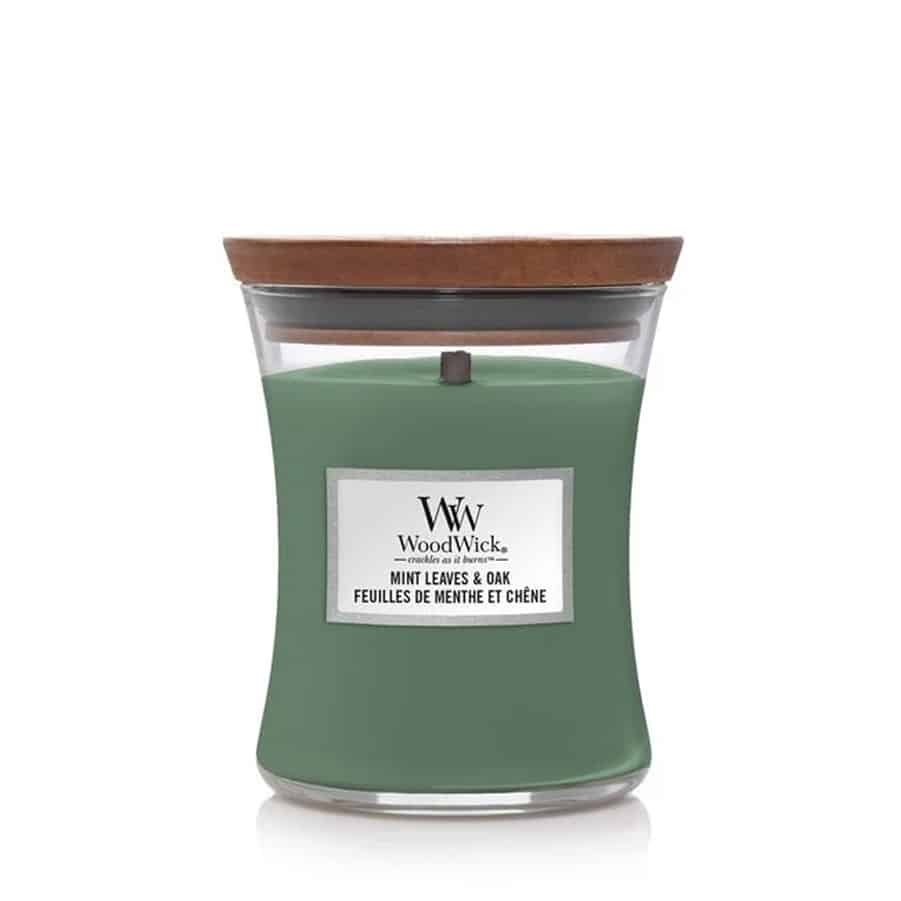 WoodWick Mint Leaves & Oak Medium Candle WoodWick Mint Leaves & Oak Medium Candle