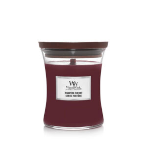 WoodWick Phantom Cherry Medium Candle - Geurkaars in glas