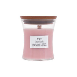 WoodWick Pressed Blooms & Patchouli Mini Candle - Geurkaars in glas