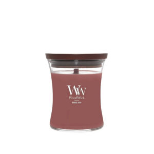 WoodWick Rouge Oud Medium Candle - Geurkaars in glas