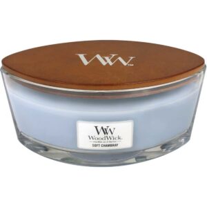 WoodWick Soft Chambray Ellipse Candle