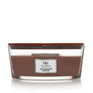 WoodWick Stone Washed Suede Ellipse Candle
