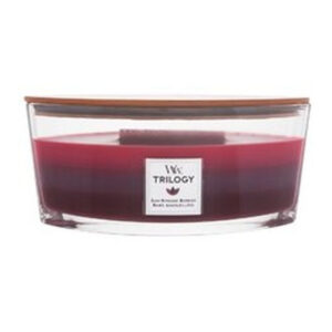 WoodWick Sun-Ripened Berries Trilogy Large Candle - Geurkaars in glas