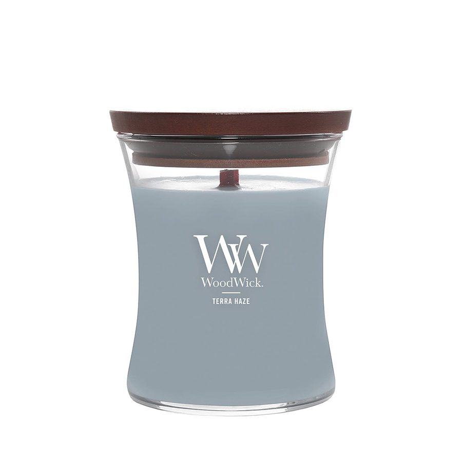 WoodWick Terra Haze Medium Candle WoodWick Terra Haze Medium Candle - Geurkaars in glas
