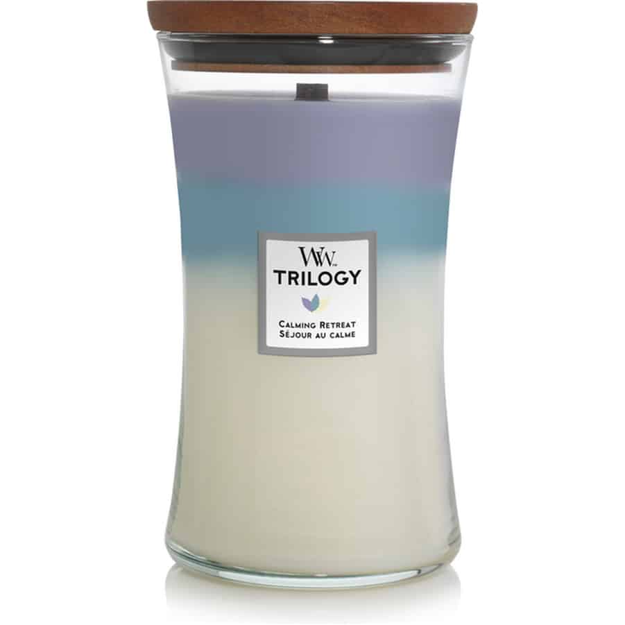 WoodWick Trilogy Calming Retreat Large Candle WoodWick Trilogy Calming Retreat Large Candle