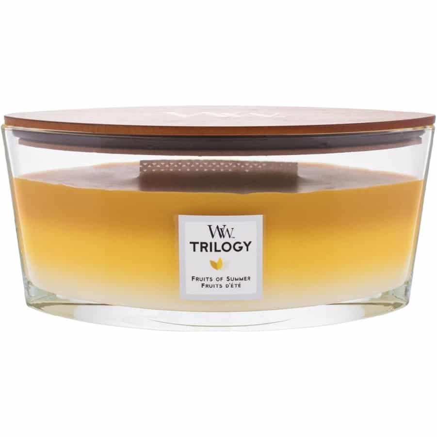 WoodWick Trilogy Fruits of Summer Ellipse Candle WoodWick Trilogy Fruits of Summer Ellipse Candle