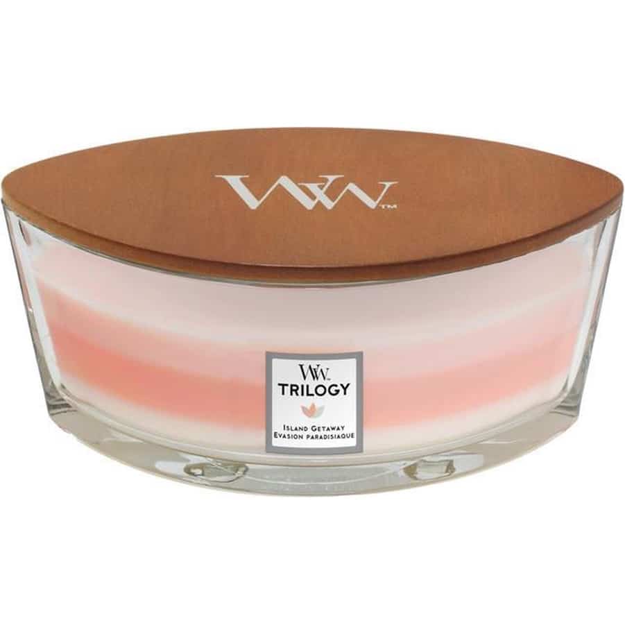 WoodWick Trilogy Island Getaway Ellipse Candle WoodWick Trilogy Island Getaway Ellipse Candle