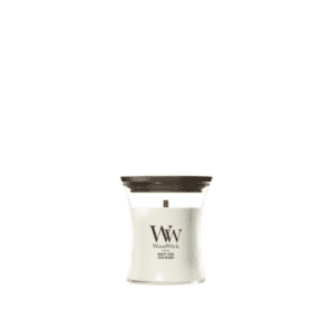 WoodWick White Teak Mini Candle