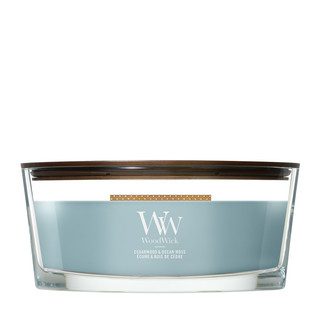 WoodWick Cedarwood & Ocean Moss Ellipse Candle WoodWick Cedarwood & Ocean Moss Ellipse Candle blauw