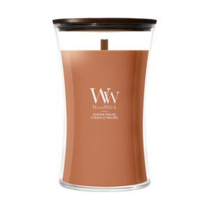 WoodWick Pumpkin Praline Large Candle oranje